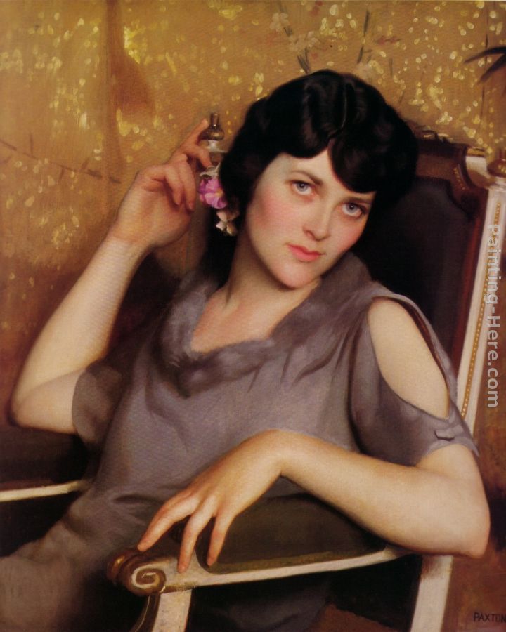 Pretty Girl painting - William McGregor Paxton Pretty Girl art painting